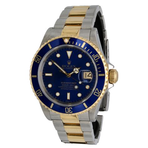 rolex herenhorloge submariner staal met goud 18 karaat|rolex submariner 18 ct yellow gold.